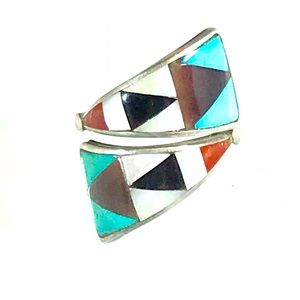 Vintage Zuni Turquoise Ring Sz 7